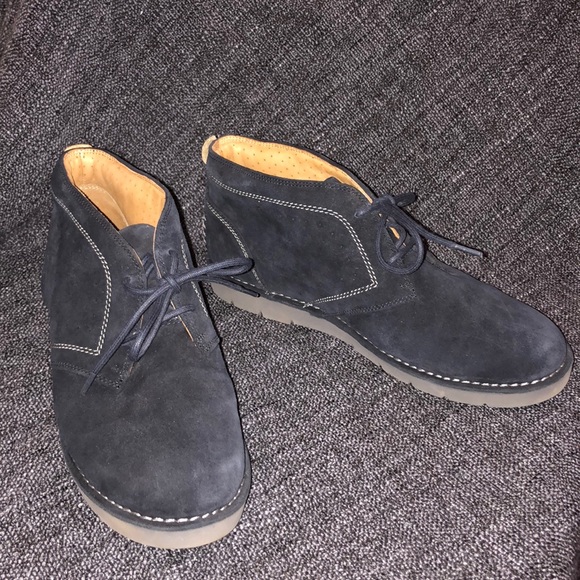 clarks shoes navy blue